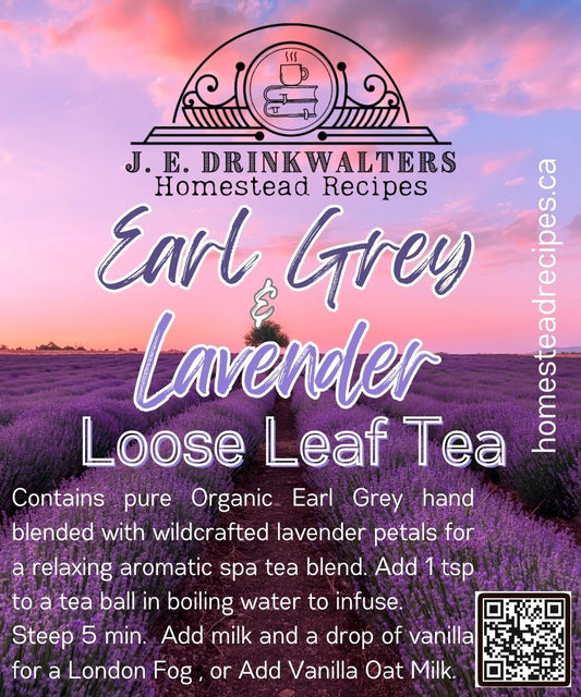 Organic Earl Grey Lavender Tea Loose Leaf