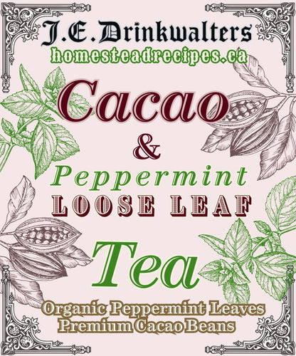 Cacao and Peppermint Tea Loose Leaf