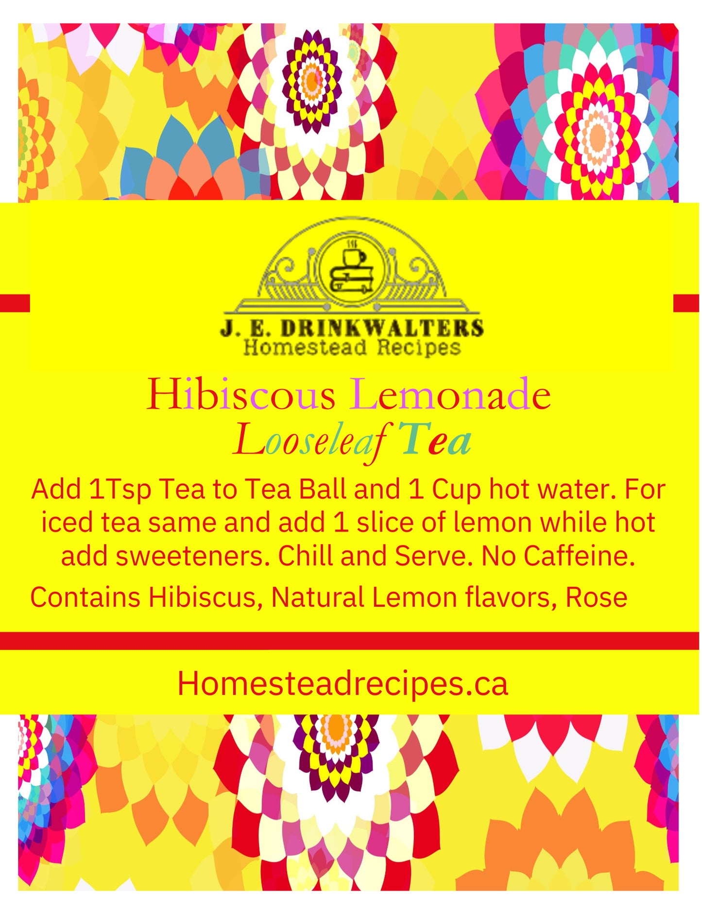 Hibiscus Lemonade Tea